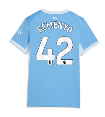Manchester City Antoine Semenyo #42 Hjemmebanetrøje Dame 2026-27 Kortærmet